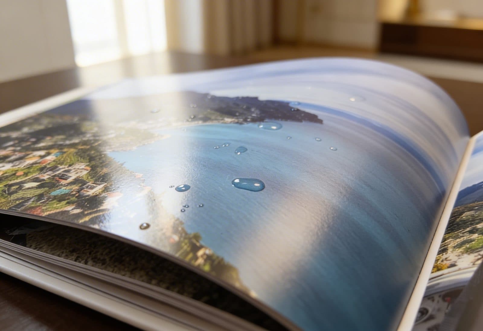 Spill-resistant pages